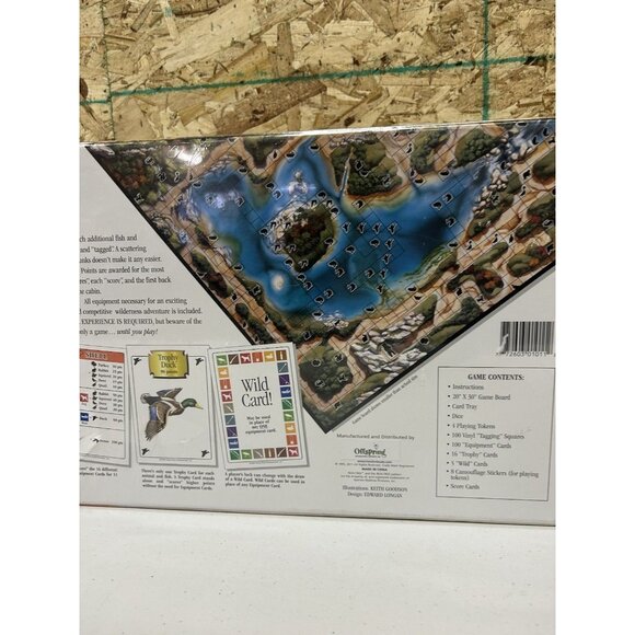 Woods & Water Board Game 1995 Hunting Fishing Adventure New Sealed Home Rock Ent - Picture 8 of 8